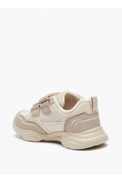 LBL by Shoexpress Mesh Textured Sneakers with Hook and Loop Closure