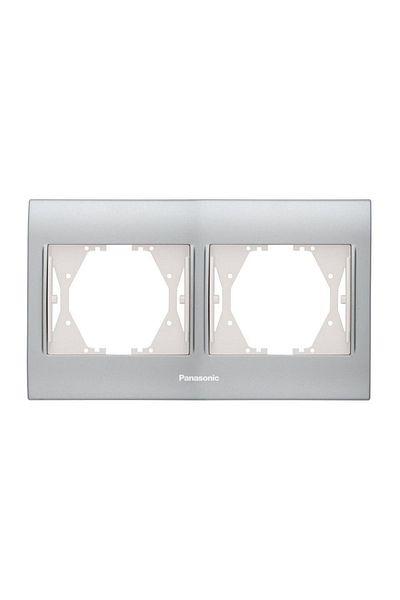 PANASONIC Cadru dublu Thea Blu Inox Matt+dore - Wbtf08025ım-tr