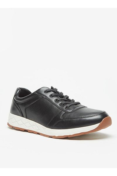 LBL by Shoexpress Textured Lace-Up Sneakers