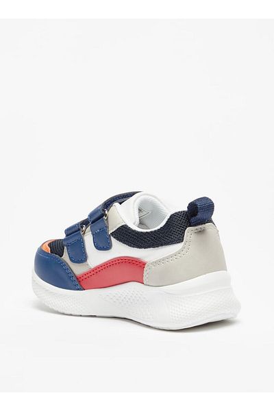LBL by Shoexpress Boys' Panelled Sneakers with Hook and Loop Closure