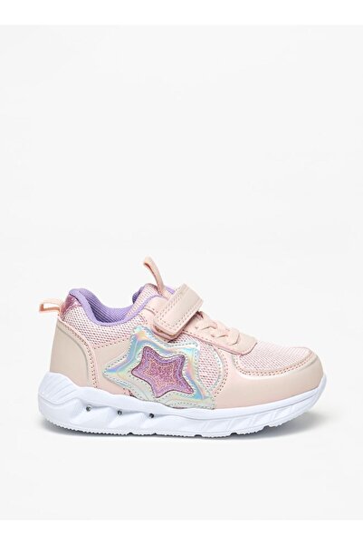 Flora Bella by Shoexpress Applique Detail Sneakers with Hook and Loop Closure