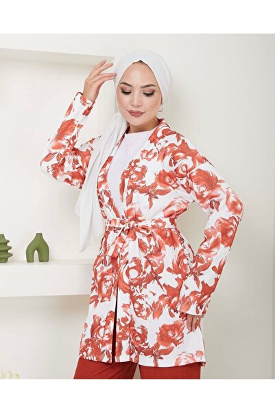 modasindoma Floral Patterned Women's Kimono Set