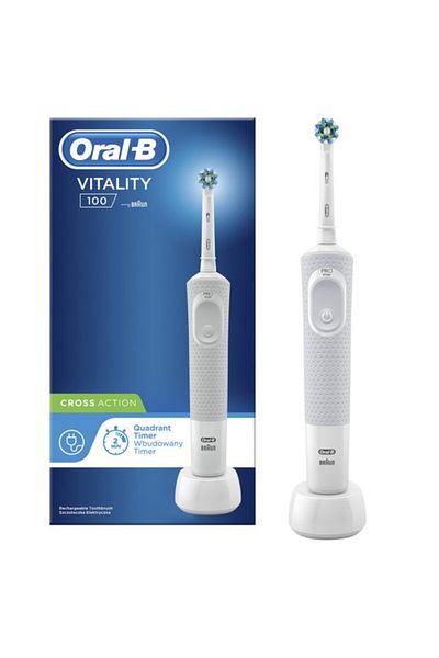 Oral-B Oral B Vitality Cross Action Rechargeable Toothbrush, Pulsating after 2min, Healthier gum D100.413.1