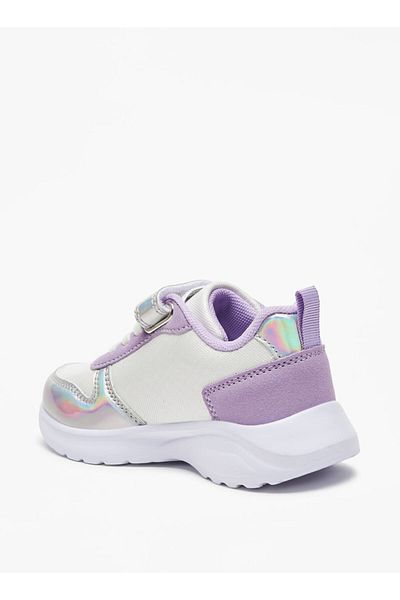 Flora Bella by Shoexpress Panelled Sneakers with Hook and Loop Closure