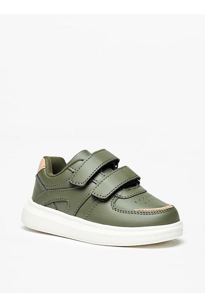 LBL by Shoexpress Panelled Sneakers with Hook and Loop Closure