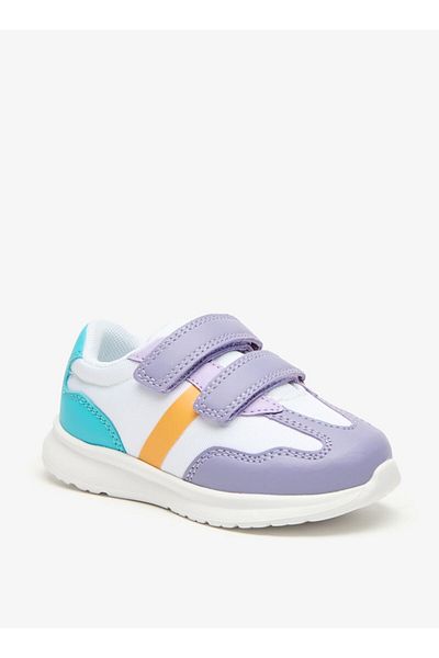 Barefeet Colourblock Sneakers with Hook and Loop Closure