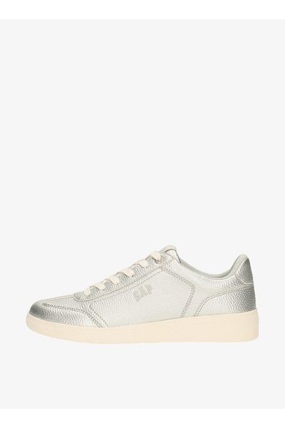GAP Women's Metallic Sneakers with Lace-Up Closure