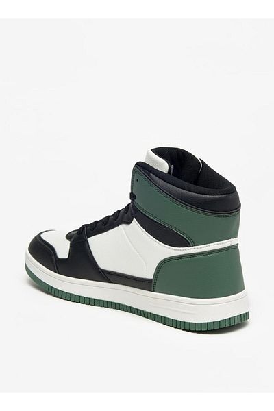 Kappa Men's Panelled High Top Lace-Up Sneakers