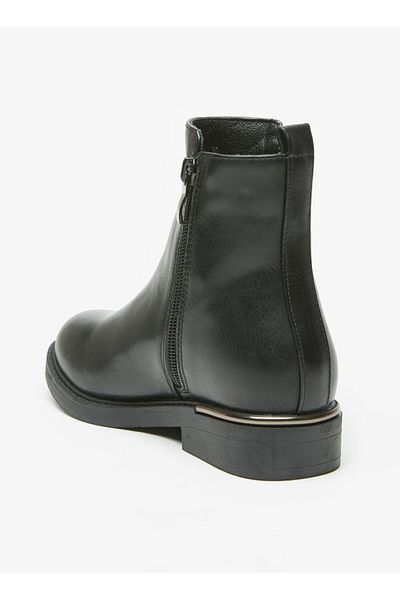 Flora Bella by Shoexpress Solid Ankle Boots with Zip Closure