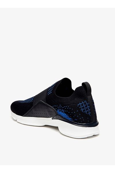 Dash Textured Slip-On Sports Shoes with Panel Detail