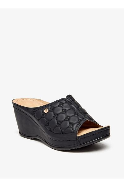 Flora Bella by Shoexpress Quilted Slip-On Sandals