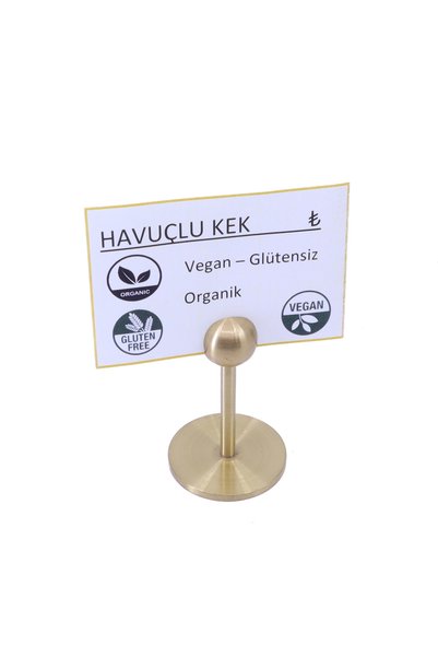 Otantik Pure Brass Price Display Knight - Showcase with Price Label