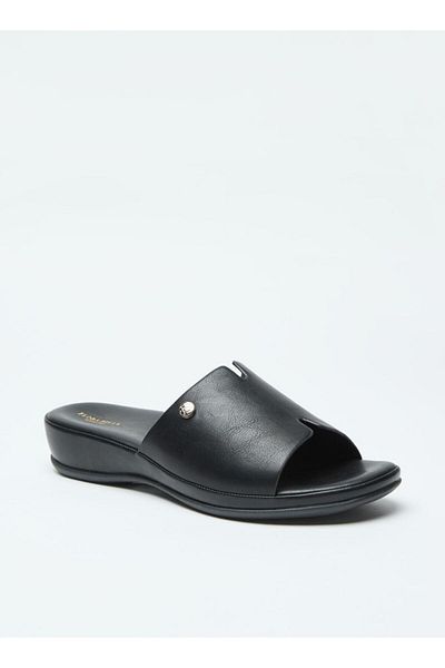 Flora Bella by Shoexpress Solid Slip-On Open Toe Sandals