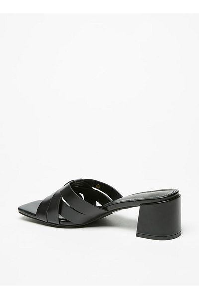 Flora Bella by Shoexpress Strappy Slip-On Sandals with Block Heels