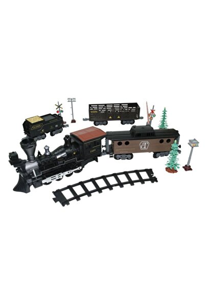 welcomein Oyuncak Sesli Ve Işıklı Buhar Atan 30 Parça Classic Klasik Buharlı Tren Seti