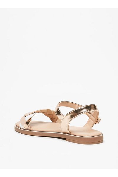 Flora Bella by Shoexpress Strappy Sandals with Hook and Loop Closure