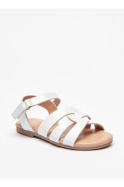 Flora Bella by Shoexpress Strappy Sandals with Hook and Loop Closure