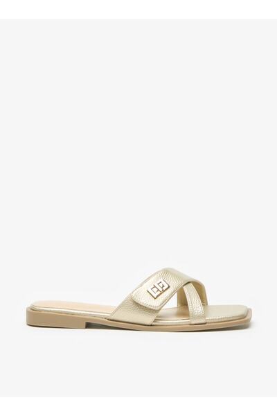 Flora Bella by Shoexpress Textured Slip-On Flat Sandals