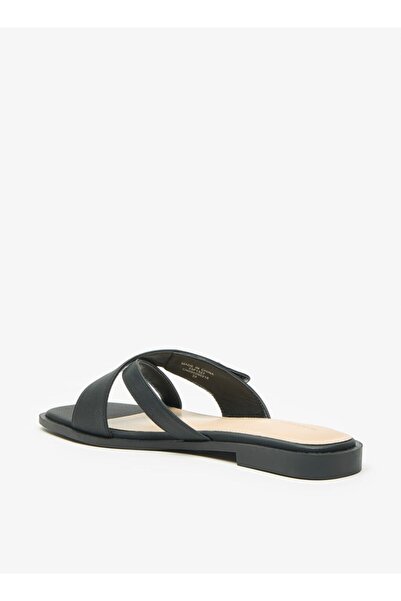 Flora Bella by Shoexpress Textured Slip-On Flat Sandals