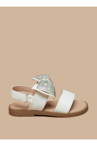 Flora Bella by Shoexpress Embellished Bow Detail Backstrap Sandals