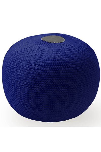 English Home Pouf Hocker, Runder Pouf, Sitzhocker, Pouffe, Fußhocker, Strickpouf Hocker für Wohnzimmer