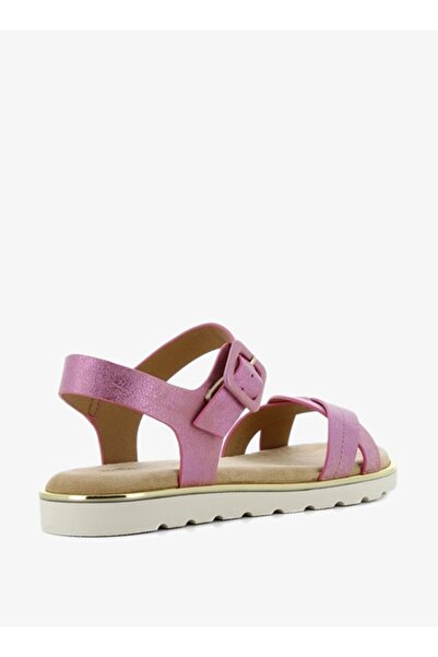 SJ Women's Cross Strap Sandals with Buckle Closure