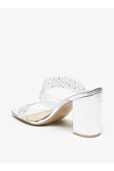 Celeste Women's Embellished Slip-On Sandals with Block Heels