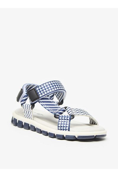 Barefeet Printed Sandals with Hook and Loop Closure
