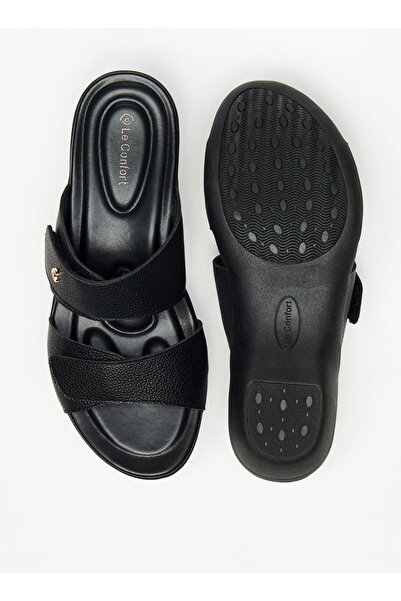 Le Confort Textured Slip-On Sandals