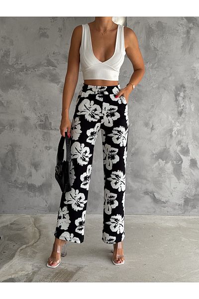 fiolin Women's Knitted Crepe Pants - Comfortable and Stylish