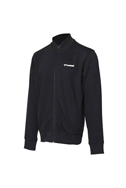 hummel Erkek Pamuklu Kumaş Fermuarlı Sweatshirt Erkek Eşofman Üst 922104-2001BLACK