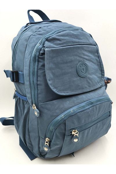 571 Collections Çanta Rucsac unisex, albastru, ultra-ușor, rezistent la apă, cu buzunare multiple