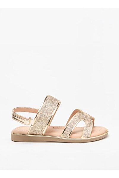 Juniors Glitter Detail Sandals with Hook and Loop Closure