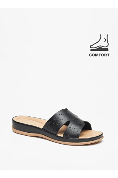 Le Confort صندل مريح سهل الارتداء بتفاصيل مقطوعة بالليزر