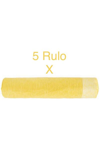 MAXİPACK Drawstring Large Size Lemon Scented Garbage Bag 5 Rolls 10 Bags 65x70