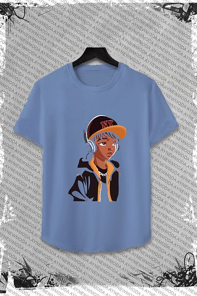 aynewmoda Set de șorturi imprimat frumos - tricou