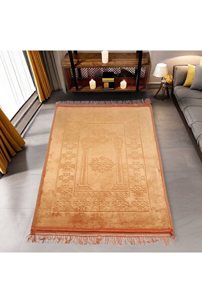 Asyabayrak М'яка оксамитова плюшева килимок - Seccade Gold