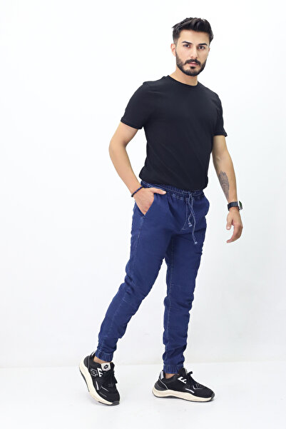 GZT TEKSTİL Men's Summer Woven Trousers - Skinny Leg and Elastic Waist (502)