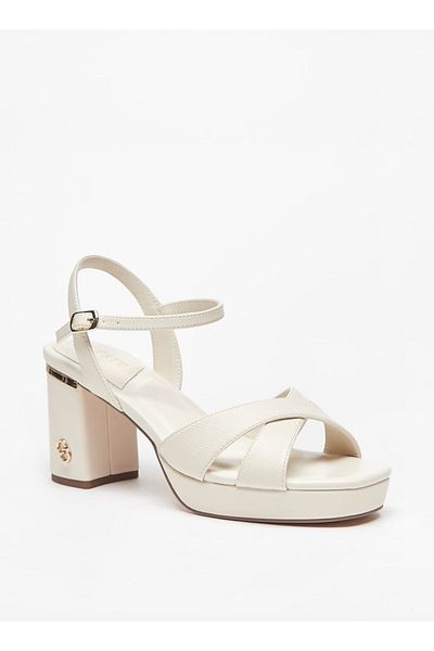 Celeste Women's Textured Sandals with Block Heel
