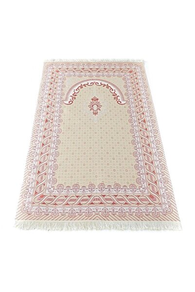 Asyabayrak Червоний шовковий сатен з османським візерунком