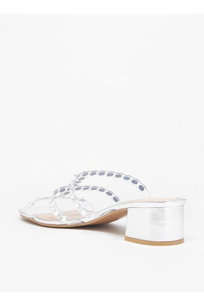 Celeste Women's Embellished Slip-On Sandals with Block Heels