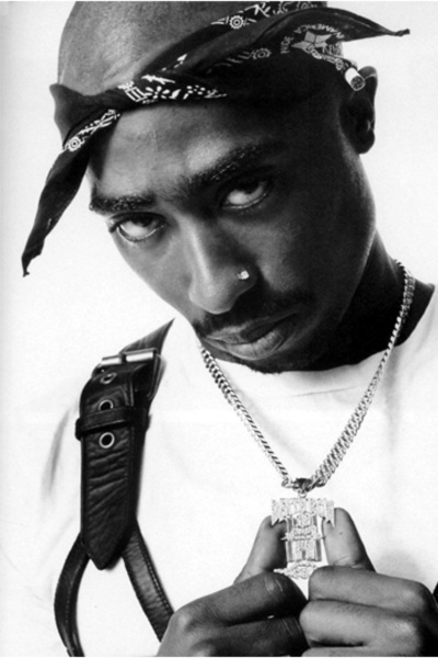 hediyeniburadabul Poster retro din lemn cu tematică Tupac