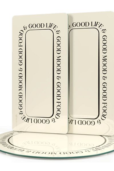 Decovetro Good Life 3-Piece Round Set - Glass Serving Plate