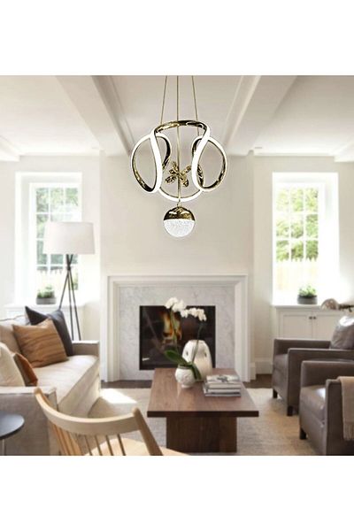 LİVORA LIGHTING Angel Modern Pendant Lamp 3 Stage Candy Ball Led Chandelier