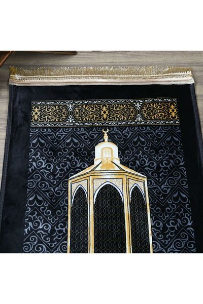 Asyabayrak КАДИФЕН ПЛЮШЕН МОЛИТВЕН КИЛИМ С МОДЕЛ MAKAM-I IBRAHIM