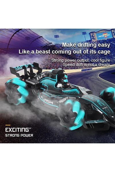 Crazon 2.4G Musical Smoking Racing Car