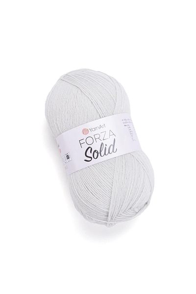 Yarnart FORZA SOLID - Γκρι πλεκτό νήμα - Μοντέλο φόρεμα 4611