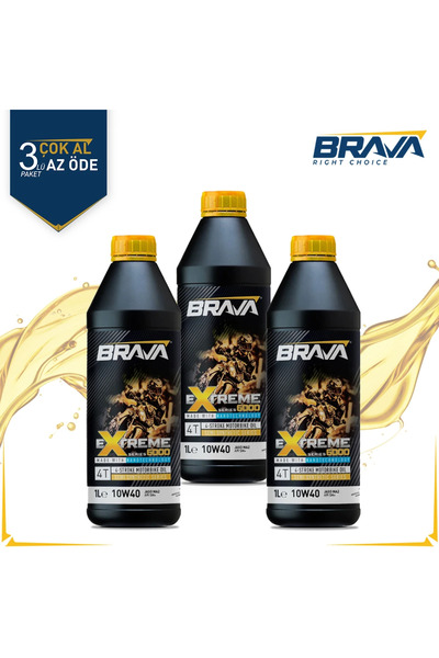 BRAVA RIGHT CHOICE Extreme 6000 4t 10w40 20x 1 Lt Motor Yağı