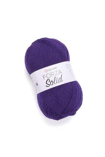 Yarnart FORZA SOLID - Πλεκτό Χέρι Μωβ Σχοινί - 4622