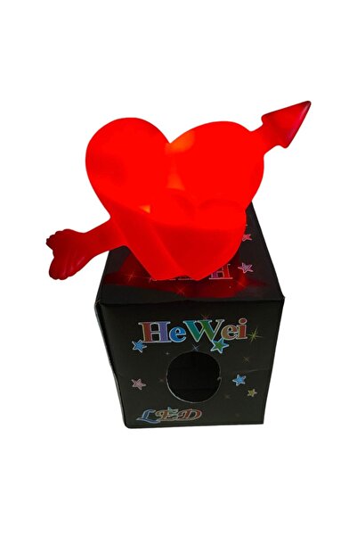 Elit Led Işıklı Aşk Oklu Kalp